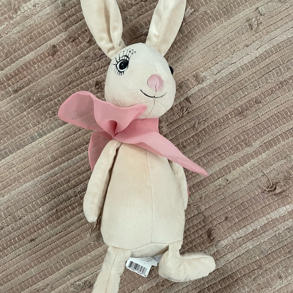 Jellycat Cream Bunny Plush with Elegant Bow